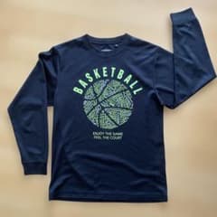 150 バスケットボール ミニバス　速乾　長袖Tシャツ　練習用のサムネイル