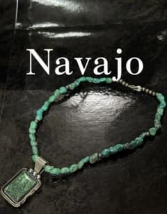 ナバホ族 Navajo Turquoise Silver Necklaceのサムネイル
