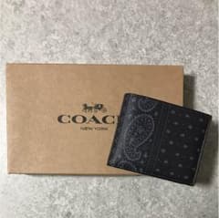 COACH コーチ 二つ折り財布 新品 箱 袋付きのサムネイル