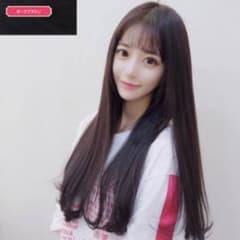 ダークブラウン ロングストレートウィッグのサムネイル
