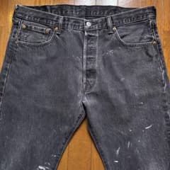 Levi's 501 ブラック エジプト製 ペンキ オーバーサイズ W38 Levi's 501 ブラック エジプト製 ペンキ オーバーサイズ W38 - メルカリ