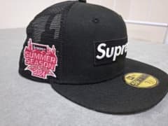 Supreme New Era キャップ ブラック 7 1/2のサムネイル