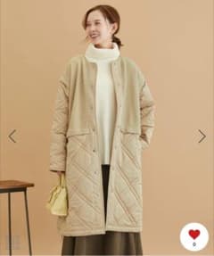 Rope Picnic ボアキルト切り替えルーズアウターのサムネイル