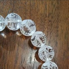 天然石パワーストーン ふくろう彫り水晶ブレスレットのサムネイル