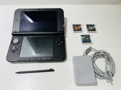 【美品】ニンテンドー3DS LL ブラック　モンハン3本セットのサムネイル