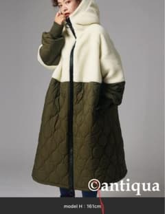 値下げあり★antiqua フリースキルティングロングコート 値下げあり☆antiqua フリースキルティングロングコート - メルカリ