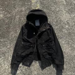 お兄系y2kダブルジップミリタリーブルゾンのサムネイル