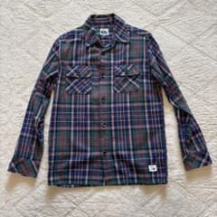 QUIKSILVER 長袖ネルシャツ クリスマス配色 Sのサムネイル