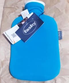 【新品】湯たんぽ Fashy ドイツ製 カバー付（青）のサムネイル