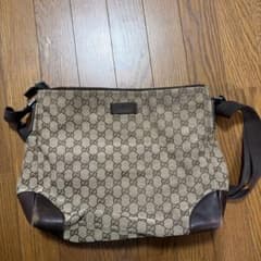 GUCCIキャンバス ショルダーバッグ ベージュ/ブラウンのサムネイル