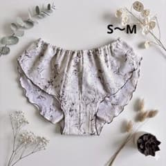 ハンドメイド　ふんどしパンツ　リラックスショーツ　ブラウン　ボタニカル　S〜Mのサムネイル