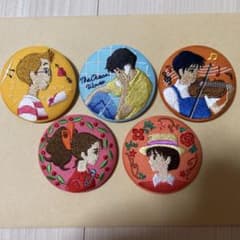 スタジオジブリ 刺繍缶バッジ 5種セットのサムネイル