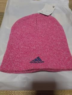 adidas ニット帽 ビーニー ピンクのサムネイル