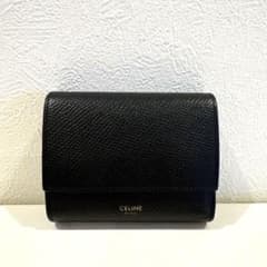 CELINE セリーヌ　三つ折り財布　黒のサムネイル