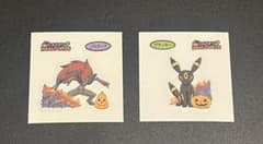 ポケモンパンシール ハロウィン2種 ゾロアーク ブラッキーのサムネイル