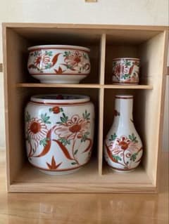 茶道 皆具 赤絵 千古窯 茶道 皆具 赤絵 千古窯 - メルカリ