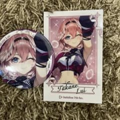 ホロライブ 高嶺ルイ 7th fes チェキ風カード ホログラム缶バッジ