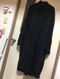 ヨウジヤマモト Y’s ロングシャツワンピース 黒 レディースのサムネイル