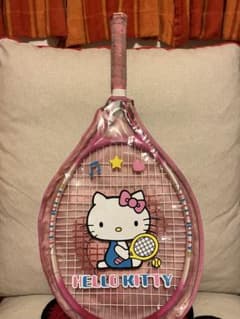 キティ レトロ Hello Kitty テニスラケット ケース付き - メルカリ