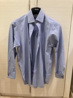 LUIGI BORRELLI ドレスシャツ ライトブルー　サイズ15-38のサムネイル