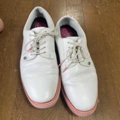 △G/FORE△ ゴルフシューズ ホワイト ピンク 27cm - メルカリ