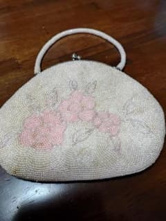 ビーズバッグ パーティーバッグ 花柄