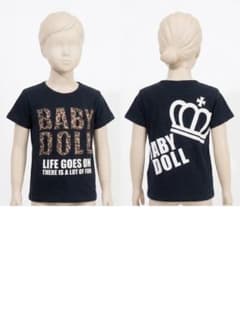 BABYDOLL 半袖Tシャツ ブラック 150のサムネイル