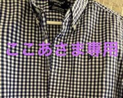Gymphlex ジムフレックス　ギンガムチェックシャツ　ネイビー×ホワイトのサムネイル