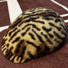 ビンテージ80sヒョウ柄ハンチング