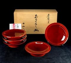 極美品！ 飛騨春慶塗 中山漆器製 おもてなし皿 5客揃え - メルカリ