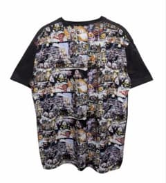 graniph ゲゲゲの鬼太郎 水木しげる 総柄 切替 Tシャツ