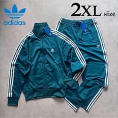 新品 2XLサイズ アディダスオリジナルス 上下セット ジャージ 緑