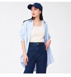 リブスクエアネックニットタンクトップ　GUのサムネイル