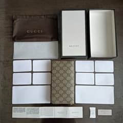 【未使用】GUCCI グッチ GGスプリーム 長財布 410102のサムネイル