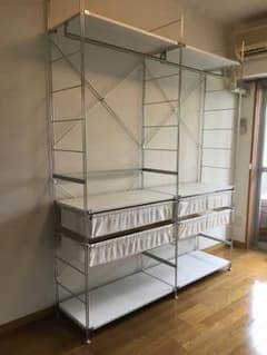 美品！無印ステンレス＆スチールユニットシェルフセットのサムネイル