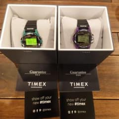 新品 TIMEX タイメックス アトランティス 100 グリーン パープル 