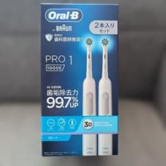 ブラウン Oral-B PRO1 1000E ホワイト 2本セット - メルカリ