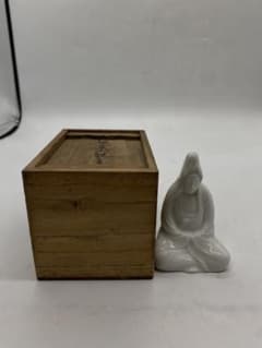 よりまき　茶道具　板谷波山作　素釉　茶入　仕覆付　共箱　D　9192 m16286238644_1.jpg?1771566756