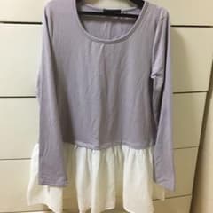 アクアガレージ 裾シフォントップスのサムネイル