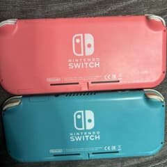 Switch Lite 本体 2台ジャンク品コーラル ターコイズ - メルカリ