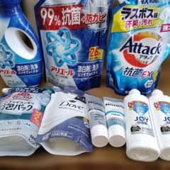 洗剤 日用品 まとめ売り アリエール アタック ジョイなど　9点セットのサムネイル