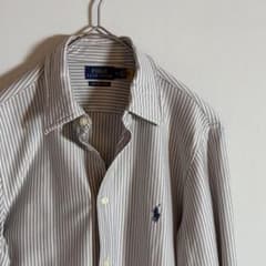 POLO RALPH LAUREN ニット ドレスシャツ ストライプ ポニー刺繍