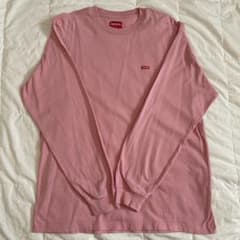 Supreme スモールボックスロゴ ピンク 長袖カットソーのサムネイル