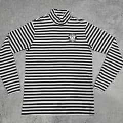 JACK BUNNY　ジャックバニー　ハイネック　長袖　ボーダー　5　白　黒