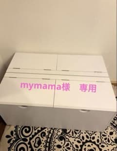 【mymama】90cmx30cmホワイト収納ベンチ　1点目 mymama様専用】90cmx30cmホワイト収納ベンチ 1点目 - メルカリ