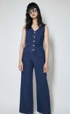 moussy マウジー　FRONT BUTTON DENIM オールインワンのサムネイル