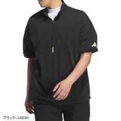 新品タグ付き adidasゴルフ コードカオスハーフジップ半袖ウィンド
