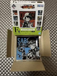 ONE PIECE 사보 이치 반 쿠지 형제의 인연 유리 플레이트