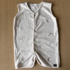 PUPPAPUPO ベビースリーパー 星と月刺繍 綿パイルのサムネイル