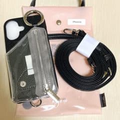 ajew エジュー iPhone16 PVCケース ショルダー ブラック - メルカリ